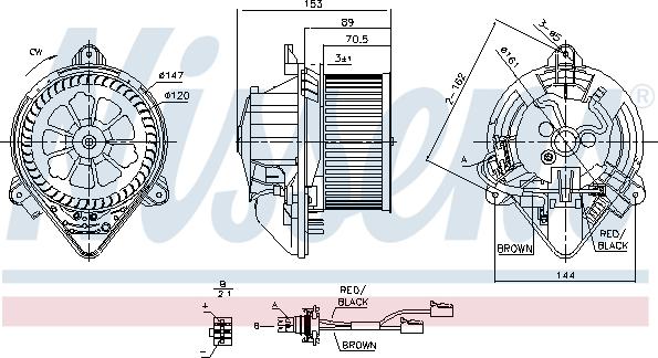 Nissens 87053 - Salona ventilators ps1.lv