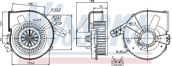 Nissens 87028 - Salona ventilators ps1.lv