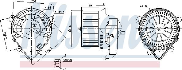 Nissens 87178 - Salona ventilators ps1.lv