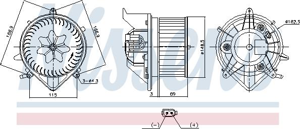 Nissens 87840 - Salona ventilators ps1.lv