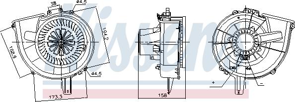 Nissens 87812 - Salona ventilators ps1.lv