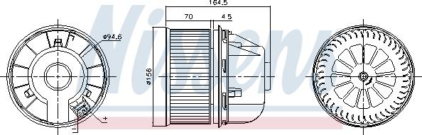 Nissens 87313 - Salona ventilators ps1.lv