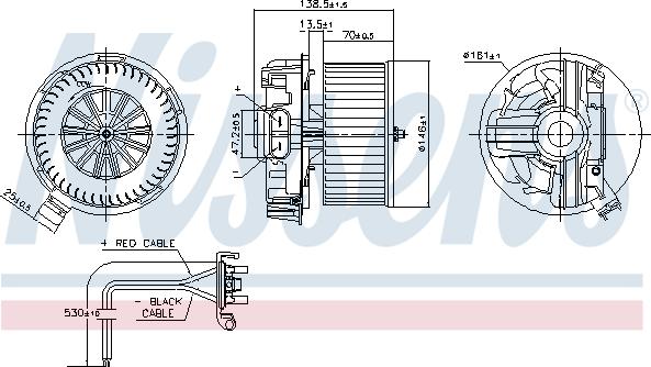 Nissens 87385 - Salona ventilators ps1.lv