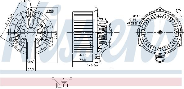 Nissens 87335 - Salona ventilators ps1.lv