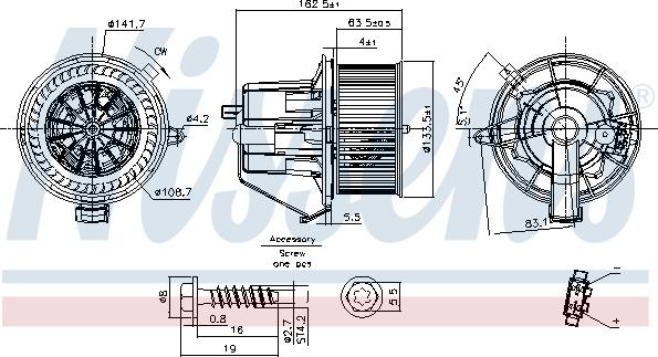 Nissens 87294 - Salona ventilators ps1.lv