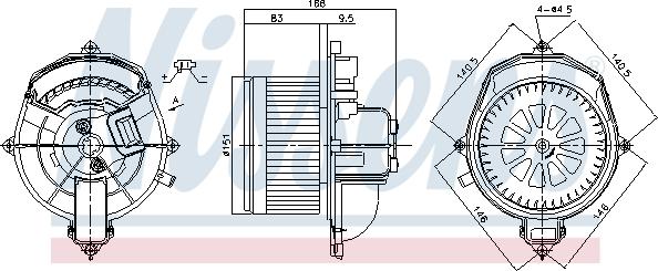 Nissens 87288 - Salona ventilators ps1.lv