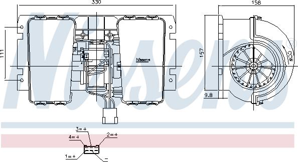 Nissens 87715 - Salona ventilators ps1.lv