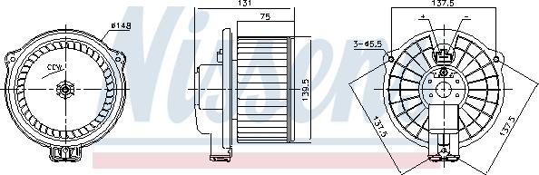 Nissens 87717 - Salona ventilators ps1.lv