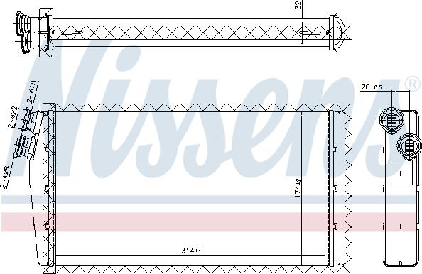 Nissens 707206 - Siltummainis, Salona apsilde ps1.lv