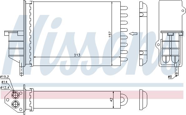 Nissens 71450 - Siltummainis, Salona apsilde ps1.lv