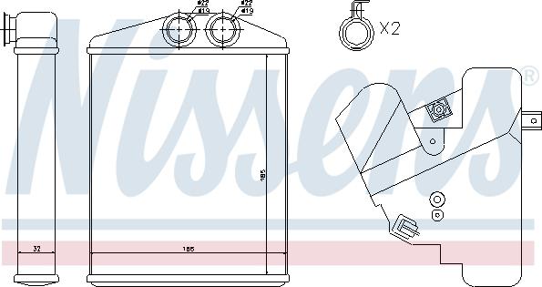 Nissens 73377 - Siltummainis, Salona apsilde ps1.lv