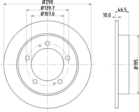 Nisshinbo ND9003K - Bremžu diski ps1.lv