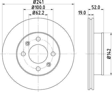 Nisshinbo ND6042K - Bremžu diski ps1.lv