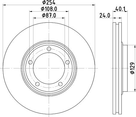 Nisshinbo ND6036 - Bremžu diski ps1.lv