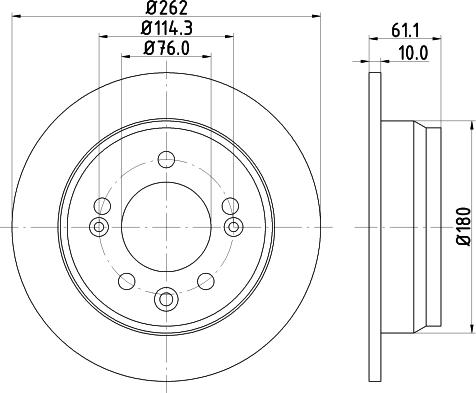 Nisshinbo ND6076K - Bremžu diski ps1.lv