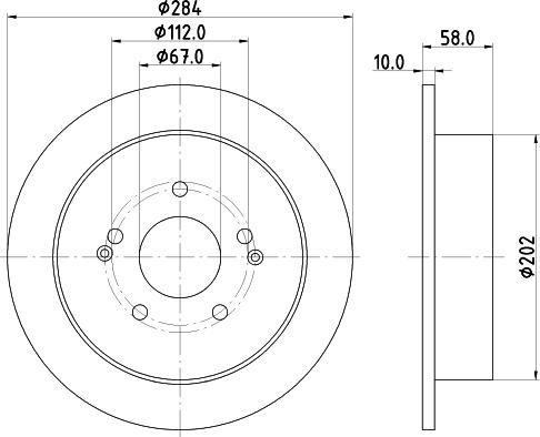 Nisshinbo ND6110K - Bremžu diski ps1.lv