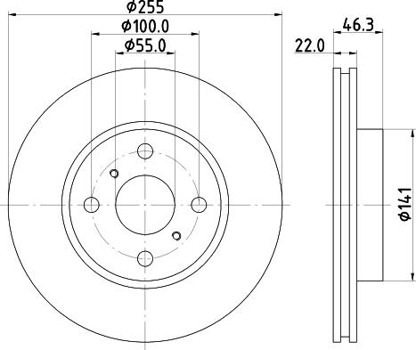 Nisshinbo ND1050K - Bremžu diski ps1.lv