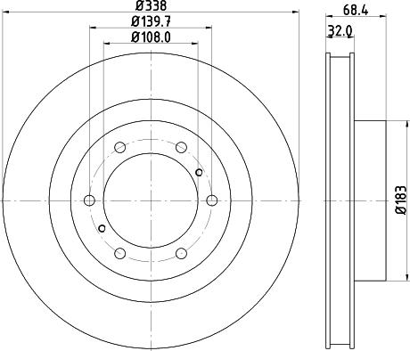 Nisshinbo ND1058K - Bremžu diski ps1.lv