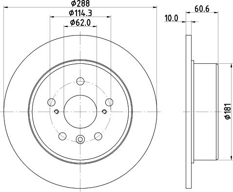 Nisshinbo ND1005K - Bremžu diski ps1.lv