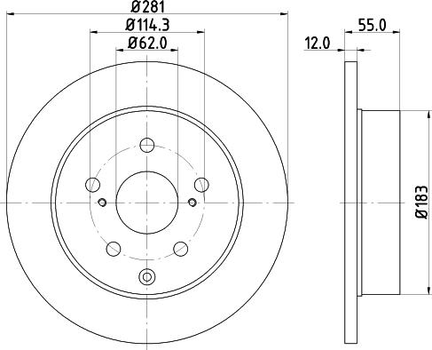 Nisshinbo ND1013K - Bremžu diski ps1.lv