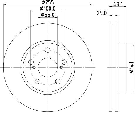 Nisshinbo ND1085K - Bremžu diski ps1.lv