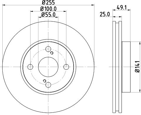 Nisshinbo ND1083K - Bremžu diski ps1.lv