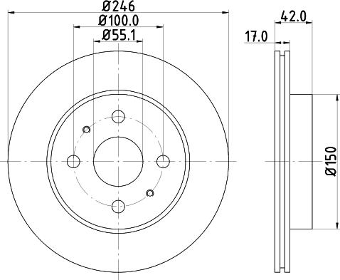 Nisshinbo ND1036K - Bremžu diski ps1.lv