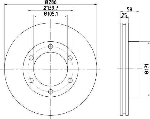 Nisshinbo ND1072K - Bremžu diski ps1.lv