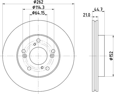 Nisshinbo ND8058K - Bremžu diski ps1.lv