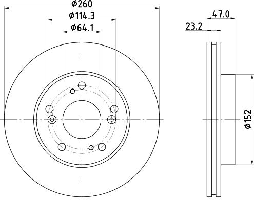 Nisshinbo ND8053K - Bremžu diski ps1.lv