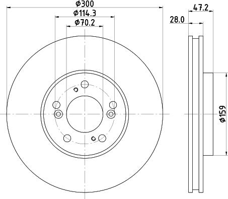 Nisshinbo ND8013K - Bremžu diski ps1.lv