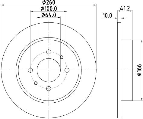 Nisshinbo ND3041 - Bremžu diski ps1.lv