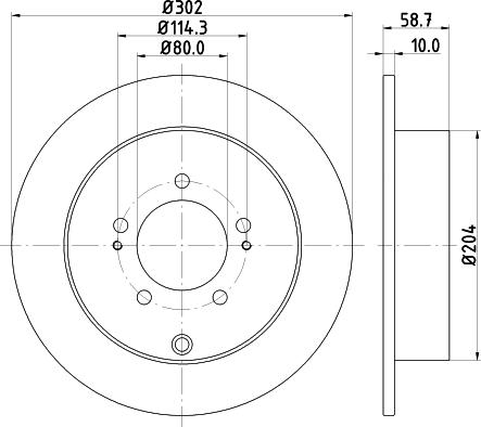 Nisshinbo ND3002K - Bremžu diski ps1.lv