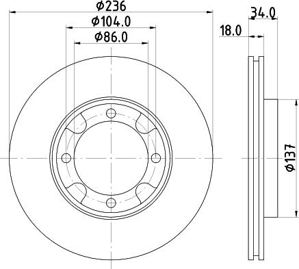 Nisshinbo ND3024K - Bremžu diski ps1.lv