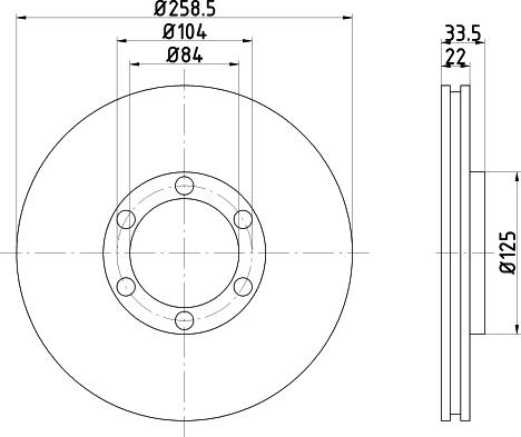 Nisshinbo ND3025 - Bremžu diski ps1.lv