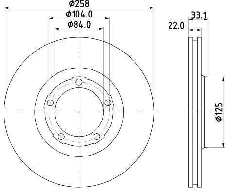 Nisshinbo ND3021 - Bremžu diski ps1.lv