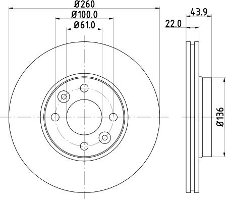 Nisshinbo ND2030K - Bremžu diski ps1.lv