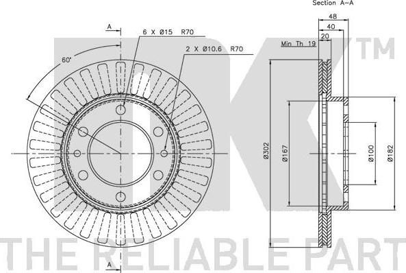 NK 204522 - Bremžu diski ps1.lv