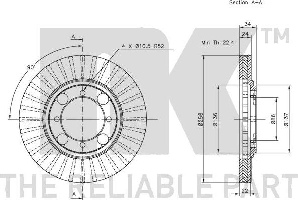 NK 203012 - Bremžu diski ps1.lv