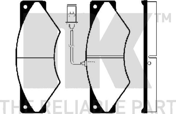 NK 222347 - Bremžu uzliku kompl., Disku bremzes ps1.lv