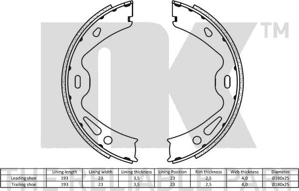 NK 2747866 - Bremžu loku kompl., Stāvbremze ps1.lv