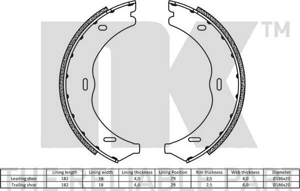 NK 2733722 - Bremžu loku kompl., Stāvbremze ps1.lv