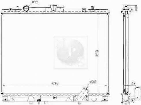 NPS M156I34 - Radiators, Motora dzesēšanas sistēma ps1.lv