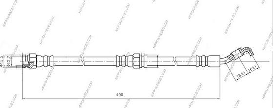 NPS M370A78 - Bremžu šļūtene ps1.lv