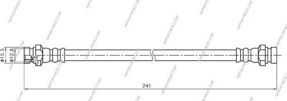 NPS M370I09 - Bremžu šļūtene ps1.lv