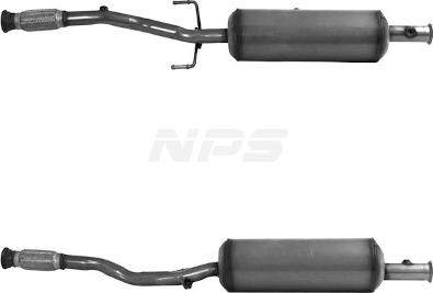 NPS P435A08 - Nosēdumu / Daļiņu filtrs, Izplūdes gāzu sistēma ps1.lv