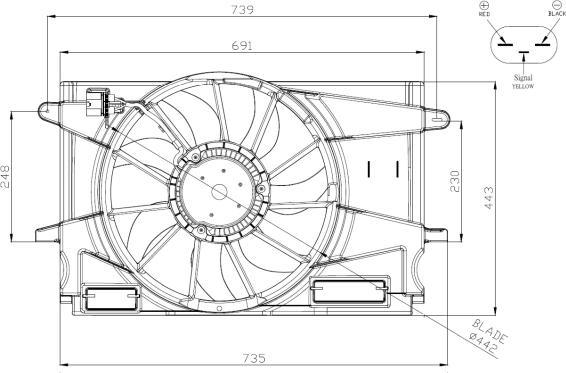 NRF 47947 - Ventilators, Motora dzesēšanas sistēma ps1.lv