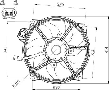 NRF 47965 - Ventilators, Motora dzesēšanas sistēma ps1.lv