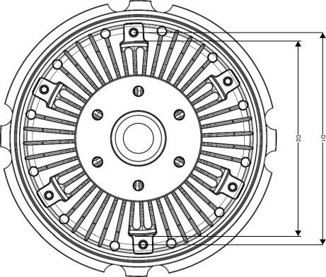 NRF 49720 - Sajūgs, Radiatora ventilators ps1.lv