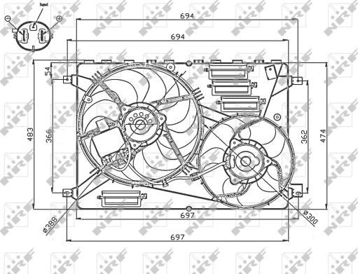 NRF 47754 - Ventilators, Motora dzesēšanas sistēma ps1.lv